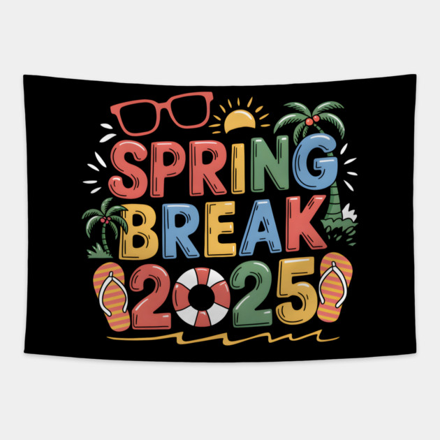 Spring Break 2025 Tapestry by MakerMind8.2
