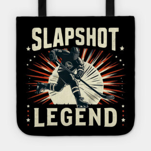 Title: Slapshot Legend – Unleash the Power Tote