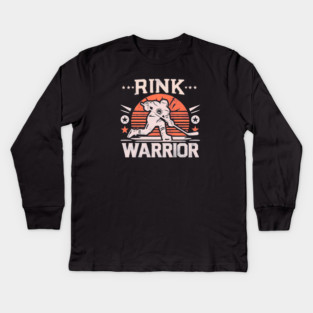 Rink Warrior – Battle on Ice Kids Long Sleeve T-Shirt