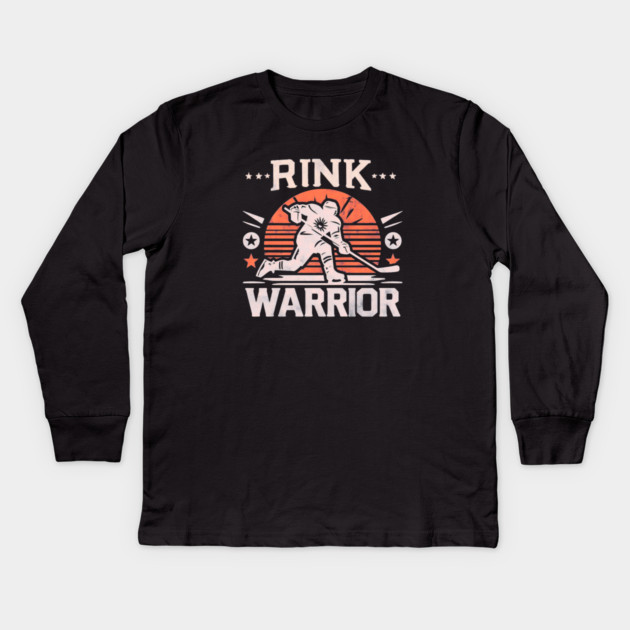 Rink Warrior – Battle on Ice Kids Long Sleeve T-Shirt by Ben's Store 1