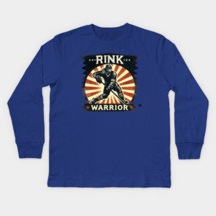 Rink Warrior – Battle on Ice Kids Long Sleeve T-Shirt
