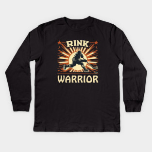 Rink Warrior – Battle on Ice Kids Long Sleeve T-Shirt