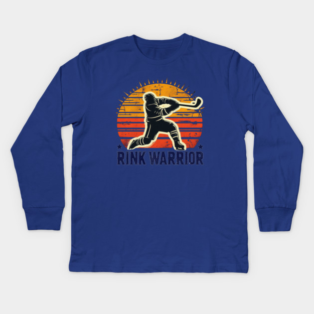 Rink Warrior – Battle on Ice Kids Long Sleeve T-Shirt by Ben's Store 1