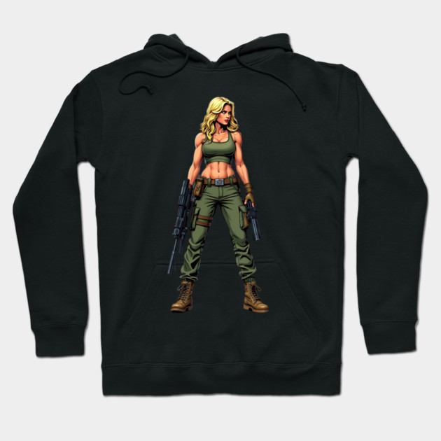 Badass Woman Hoodie by animegirlnft