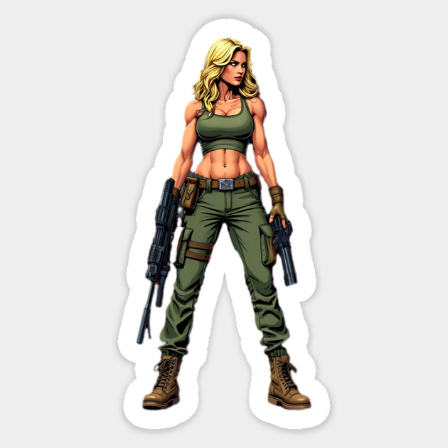 Badass Woman Magnet by animegirlnft