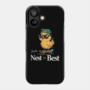 From Nest To Best Funny Baby Cool Easter Chick Sunglasses Phone Case