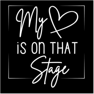 Dance Mom Retro My Heart Is On That Stage Dance Recital Posters and Art