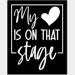 Dance Mom Retro My Heart Is On That Stage Dance Recital Posters and Art