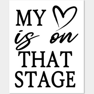 Dance Mom Retro My Heart Is On That Stage Dance Recital Posters and Art