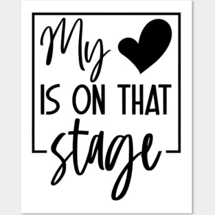 Dance Mom Retro My Heart Is On That Stage Dance Recital Posters and Art