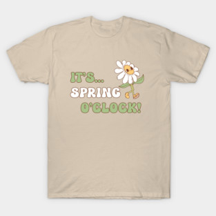 It's Spring o' clock! Floral Design T-Shirt