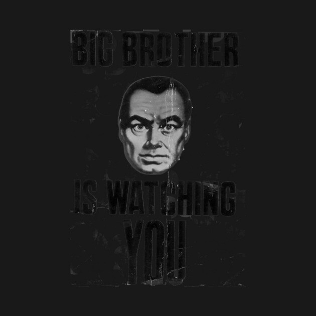 BIG BROTHER IS WATCHING YOU by Philosophy Shirts