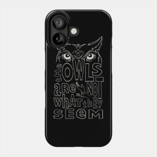Twin Peaks Vintage Original 1990 Line Sketch Phone Case