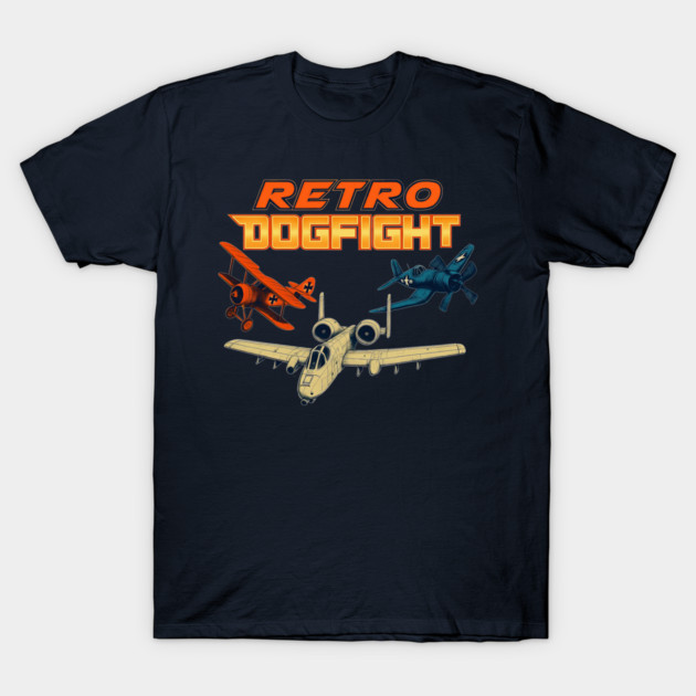 Retro Dogfight Square Logo T-Shirt by Retro Dogfight