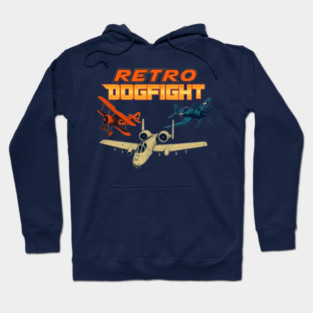 Retro Dogfight Square Logo Hoodie