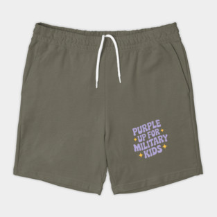 Purple Up For Military Kids Shorts