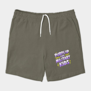 Purple Up For Military Kids Shorts