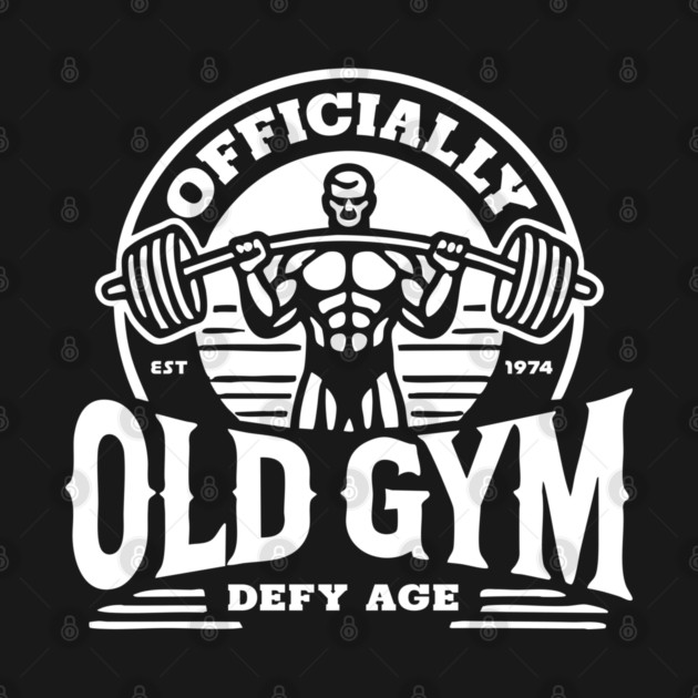 Officially Old Gym T-Shirt (white logo) by Officially Old Gym