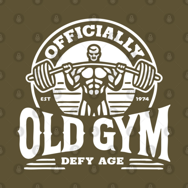 Officially Old Gym T-Shirt (white logo) by Officially Old Gym