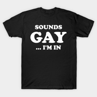 Funny Sarcastic Sounds Gay I'm In Aesthetic Joke Streetwear T-Shirt