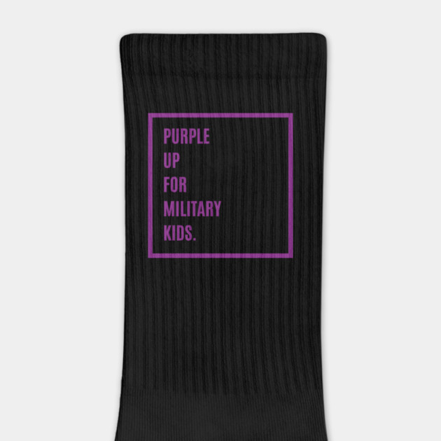 Purple Up For Military Kids by Creatifly Graphic Tees