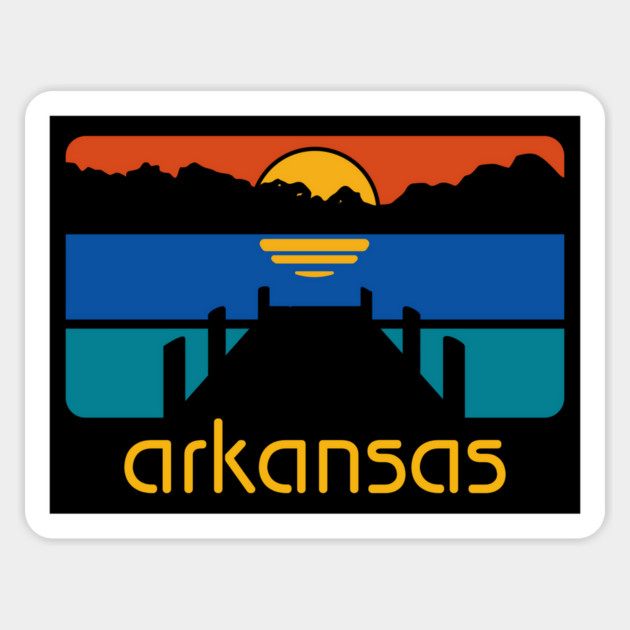 Arkansas Dock Sticker by rt-shirts