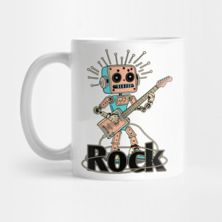 Metal Pulse. Robot Guitarist (Color) Mug