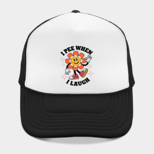 I Pee When I Laugh Embarrassing Adult Humor Offensive Women's Grey Hat