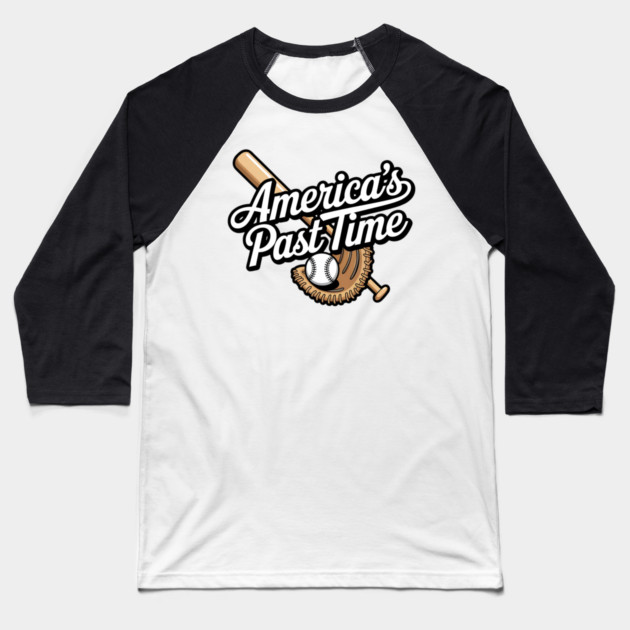 America's Past Time Baseball T-Shirt by BA