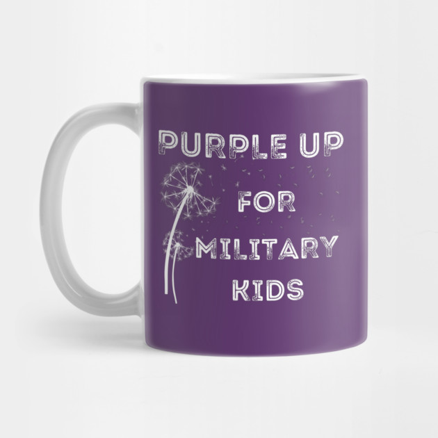 Purple Up For Military Kids by Creatifly Graphic Tees