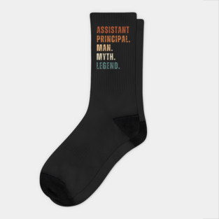 Assistant Principal Man Myth Legend Socks