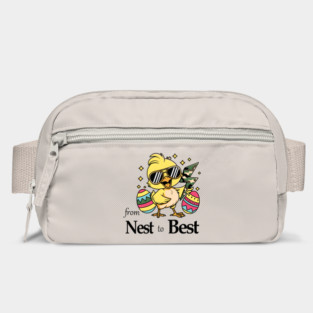 From Nest To Best Funny Baby Cool Easter Chick Sunglasses Bag