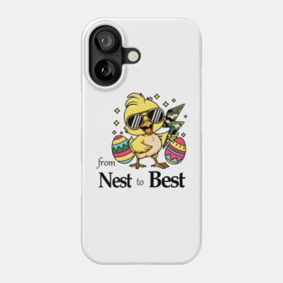 From Nest To Best Funny Baby Cool Easter Chick Sunglasses Phone Case