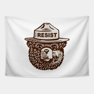 Smokey the Bear Resist Tapestry