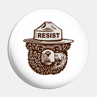 Smokey the Bear Resist Pin