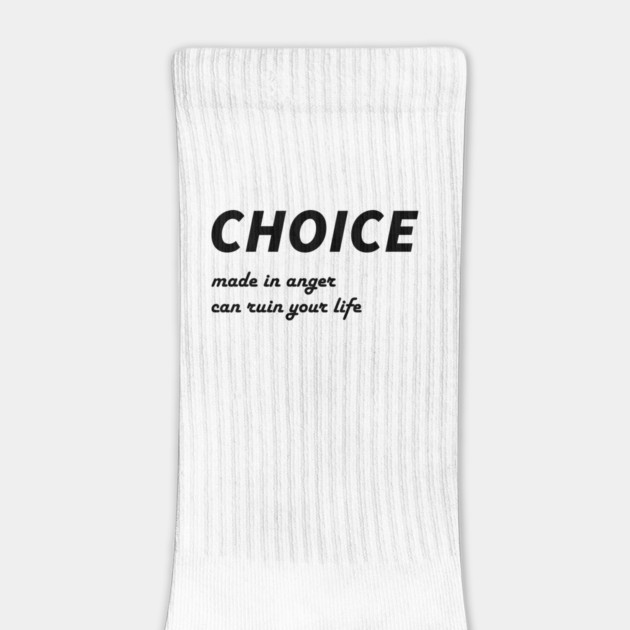 Life Advice Quote: Choice Made in Anger Can Ruin Your Life by Jiyoun's Store 1