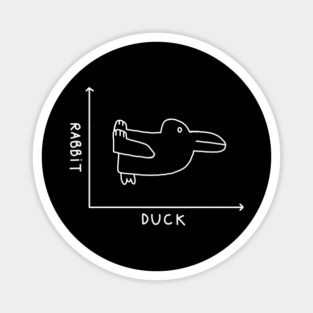 The rabbit–duck illusion Magnet