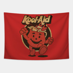 Vintage kool aid man Cracked Tapestry