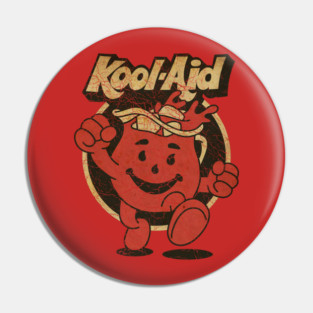 Vintage kool aid man Cracked Pin