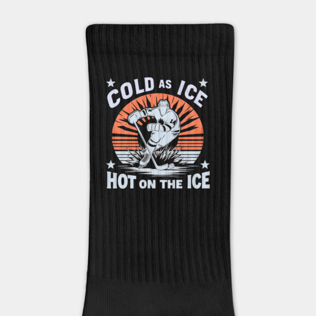 Cold as Ice, Hot on the Ice – Retro Hockey Player Design by Ben's Store 1