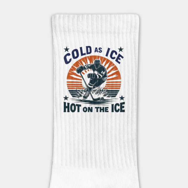 Cold as Ice, Hot on the Ice – Retro Hockey Player Design by Ben's Store 1