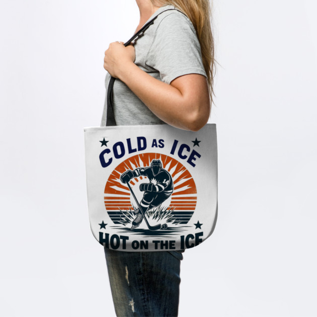 Cold as Ice, Hot on the Ice – Retro Hockey Player Design by Ben's Store 1