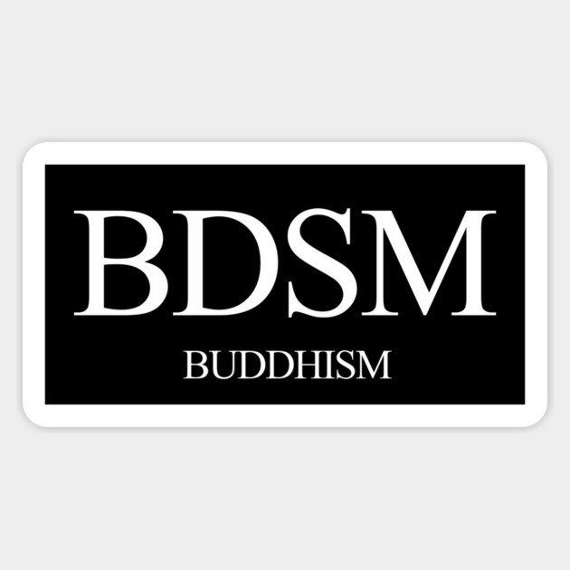 BUDDHISM Sticker by Psychoanalytic's Store