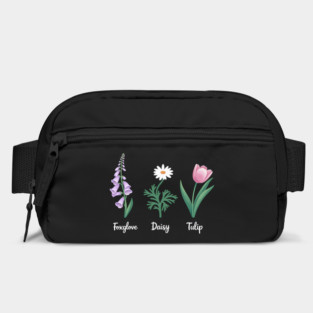 Subtle Floral Anti-Trump – Foxglove Daisy Tulip Political Statement Bag