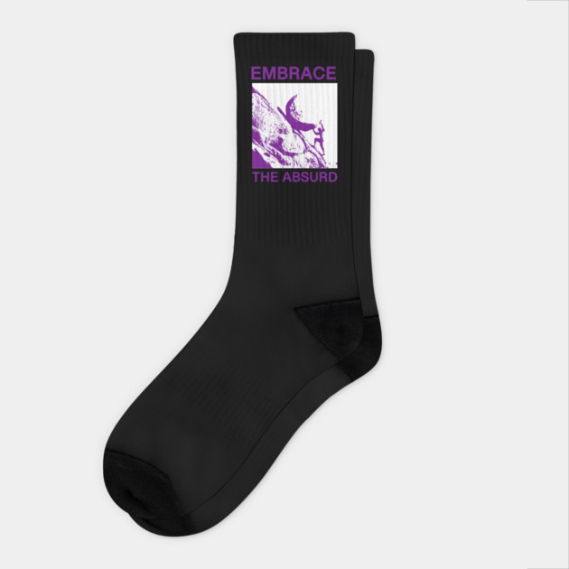 THE MYTH OF SISYPHUS: EMBRACE THE ABSURD Socks by Psychoanalytic's Store