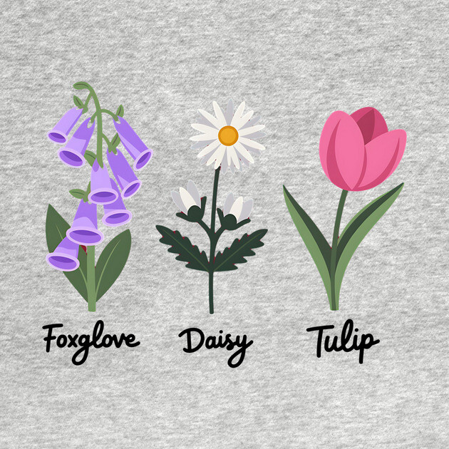 Foxglove Daisy Tulip by ArtistTee ⭐⭐⭐⭐⭐