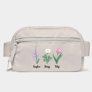 Subtle-Floral-Anti-Trump–Foxglov-Daisy-Tulip Bag