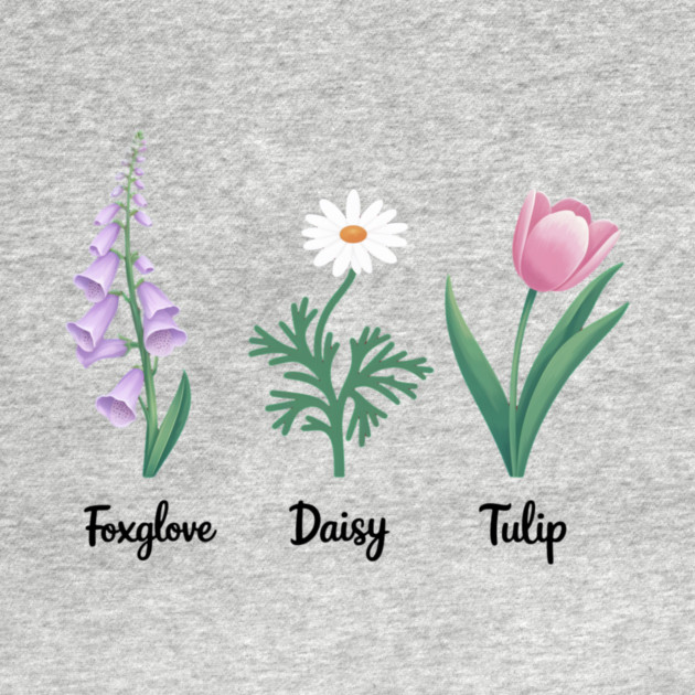 Subtle-Floral-Anti-Trump–Foxglov-Daisy-Tulip by ArtistTee ⭐⭐⭐⭐⭐