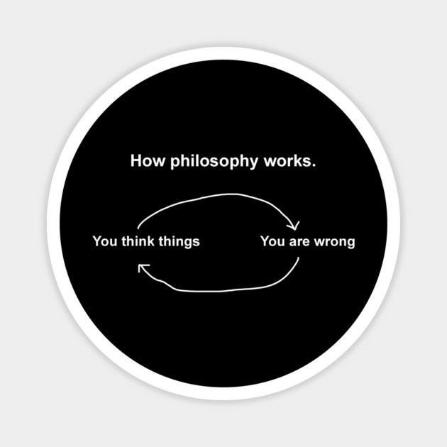 How philosophy works. Magnet by Psychoanalytic's Store