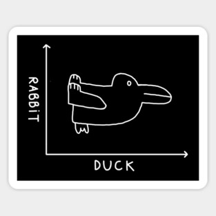 The rabbit–duck illusion Magnet